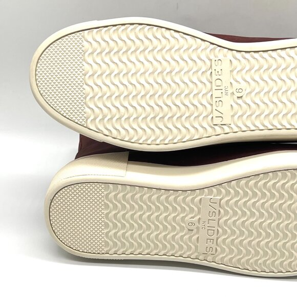 Jslides Womens Size 6 Val Burgundy‎ Red Nubuck Leather Ankle Boots Booties Shoes - Picture 10 of 15